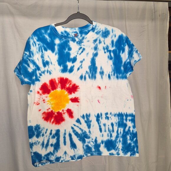 Colorado Tie Dye Hanes TShirt Unisex Size Large - Picture 1 of 2